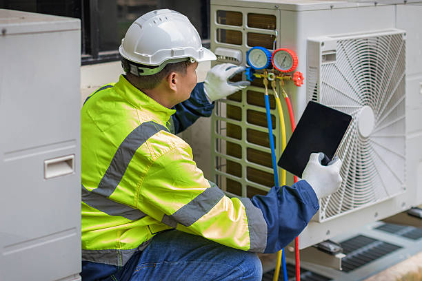 Professional Hvac technician working in West Orange, TX